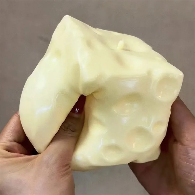 Fire Starter Cube - 2026 Cheese Cube Stress Ball Big