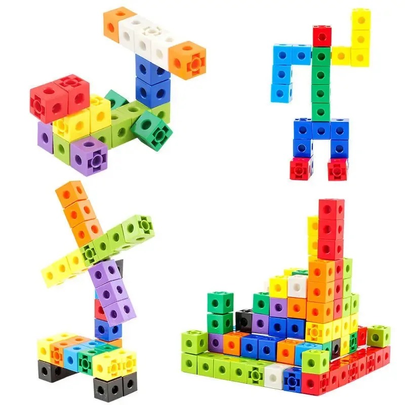 Fire Starter Cube - 100PCS Set Linking Cubes Math Manipulatives