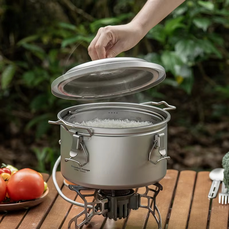 Camping Cooking Rice - Cooker Outdoor Camping Cooking Pot Soup
