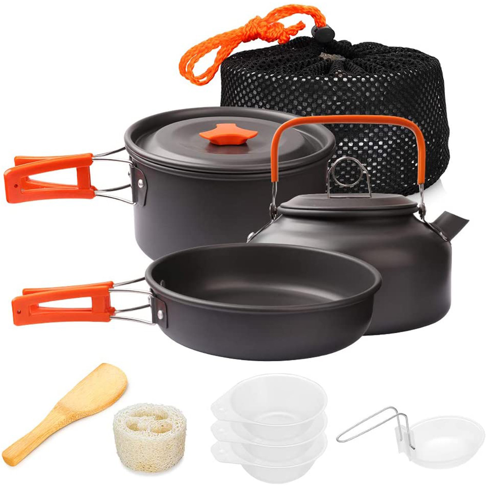 Camping Cooking Rice - 1pcs/1set Camping Cookware Kit Outdoor Cooking