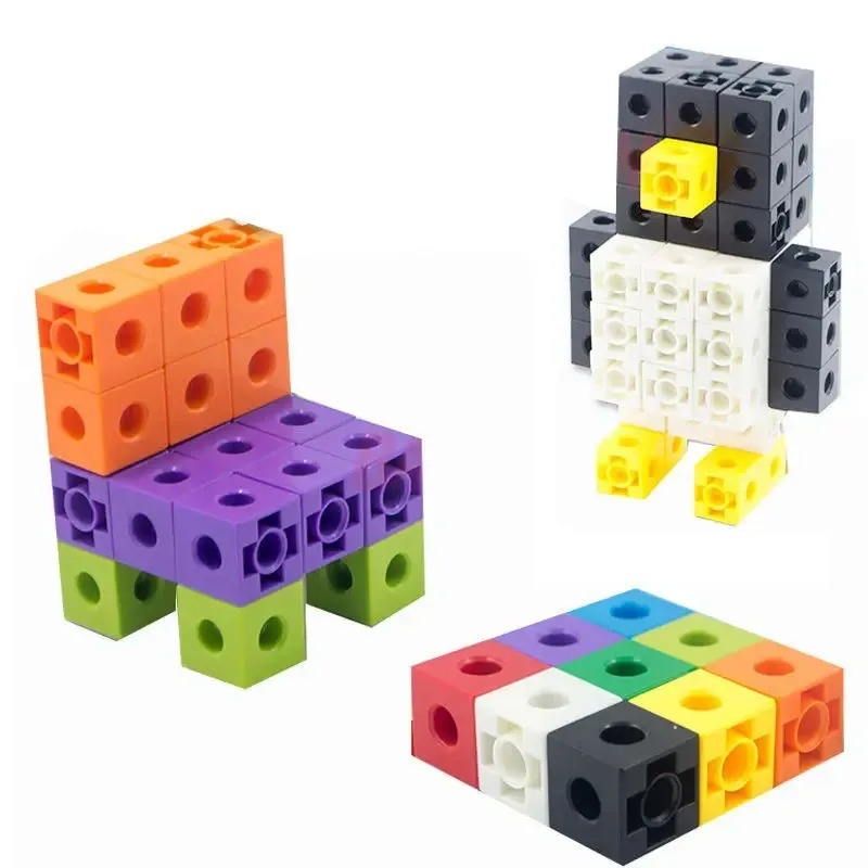 100PCS Set Linking Cubes Math  - Fire Starter Cube ulasan dan harga