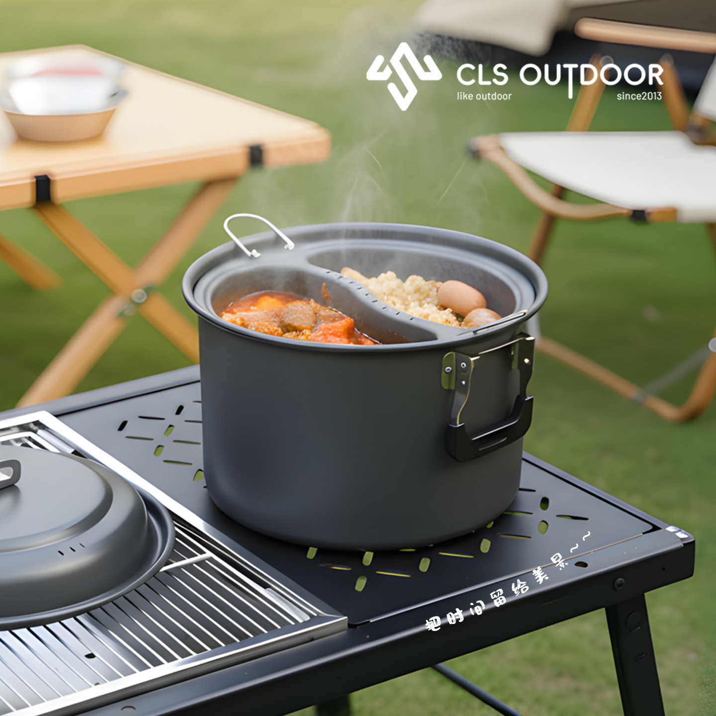 6.5L Large Capacity Mandarin D - Camping Cooking Set Large ulasan dan harga