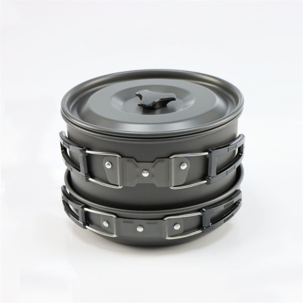 Lightweight Aluminum Alloy Out - Camping Cooking Set Large ulasan dan harga