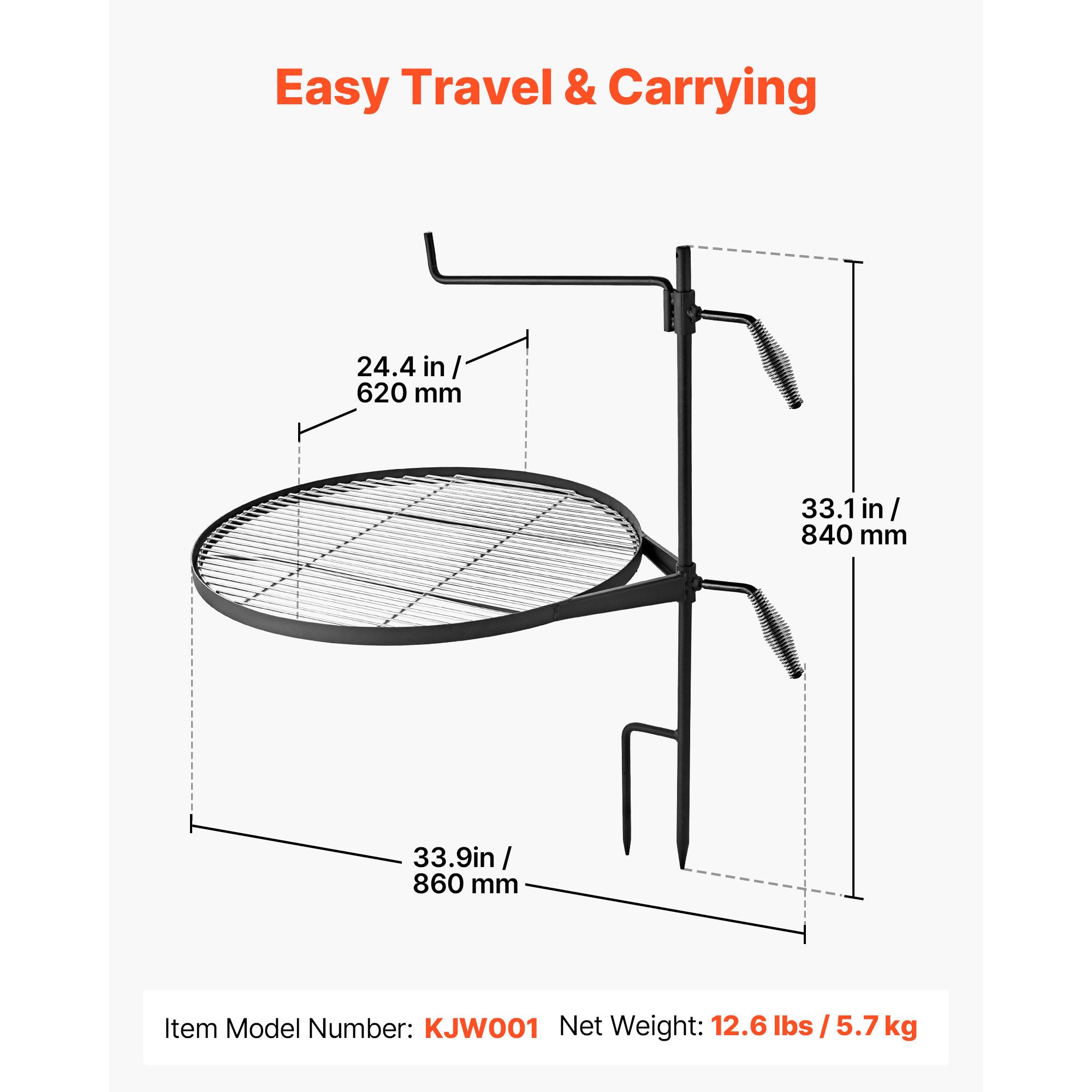 Heavy Duty Swivel Campfire Gri - Camping Cooking Over Fire ulasan dan harga