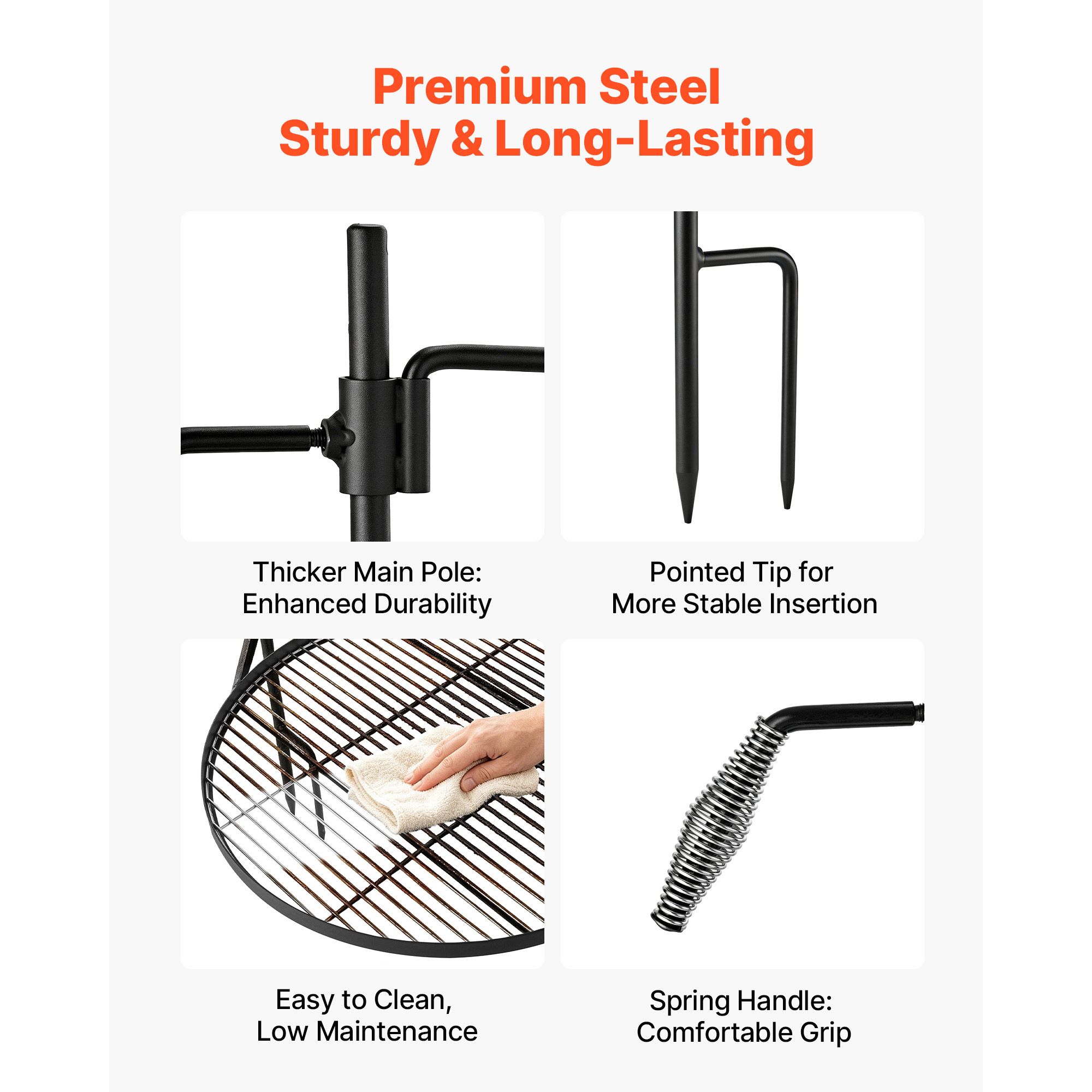 Heavy Duty Swivel Campfire Gri - Camping Cooking Over Fire ulasan dan harga