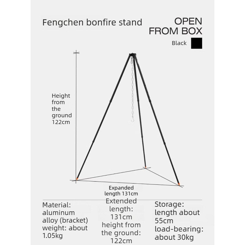 Aluminum Alloy Hanging Pot Bra - Camping Cooking Pot Tripod ulasan dan harga