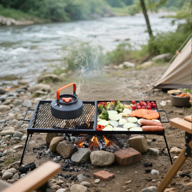 Portable Outdoor Camping Cooki - Camping Cooking Over Fire ulasan dan harga