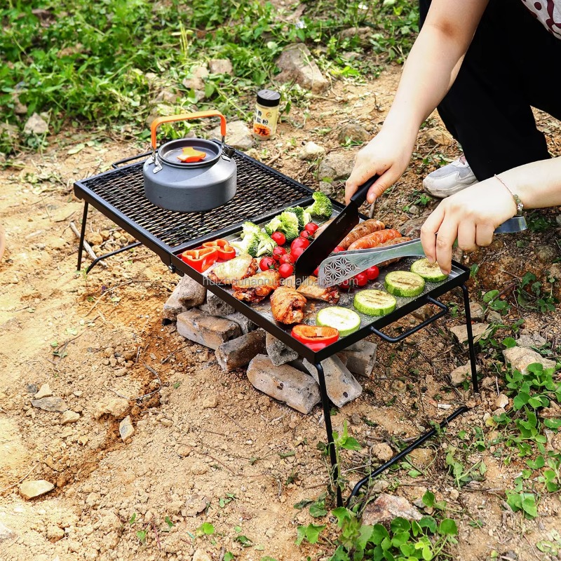Portable Outdoor Camping Cooki - Camping Cooking Over Fire ulasan dan harga