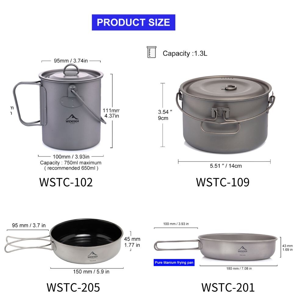 Widesea Camping Tableware Tita - Camping Cooking Rice ulasan dan harga