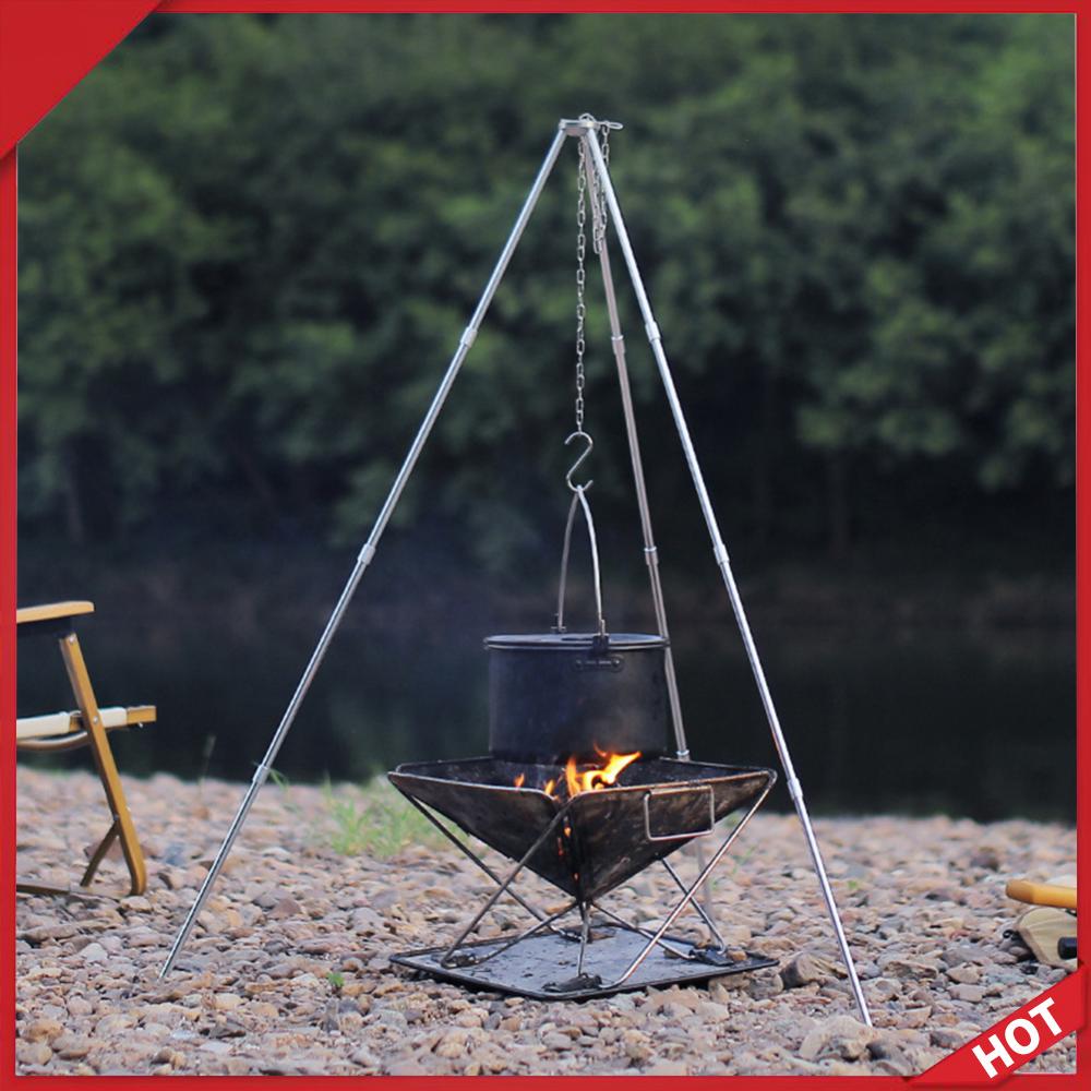 Outdoor Cooking Tripod Portabl - Camping Cooking Pot Tripod ulasan dan harga