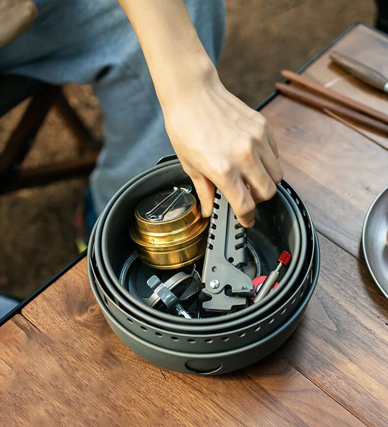 Camping Gas Stove Alcohol Stov - Camping Cooking Rice ulasan dan harga