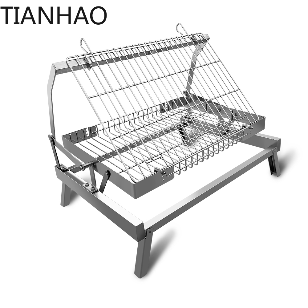Tabletop Outdoor Folding Porta - Camping Cooking Over Fire ulasan dan harga