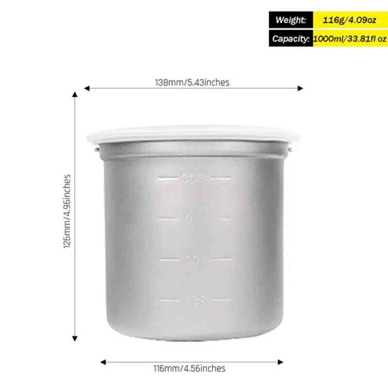 Silverant Camping Titanium Pot - Camping Cooking Rice ulasan dan harga