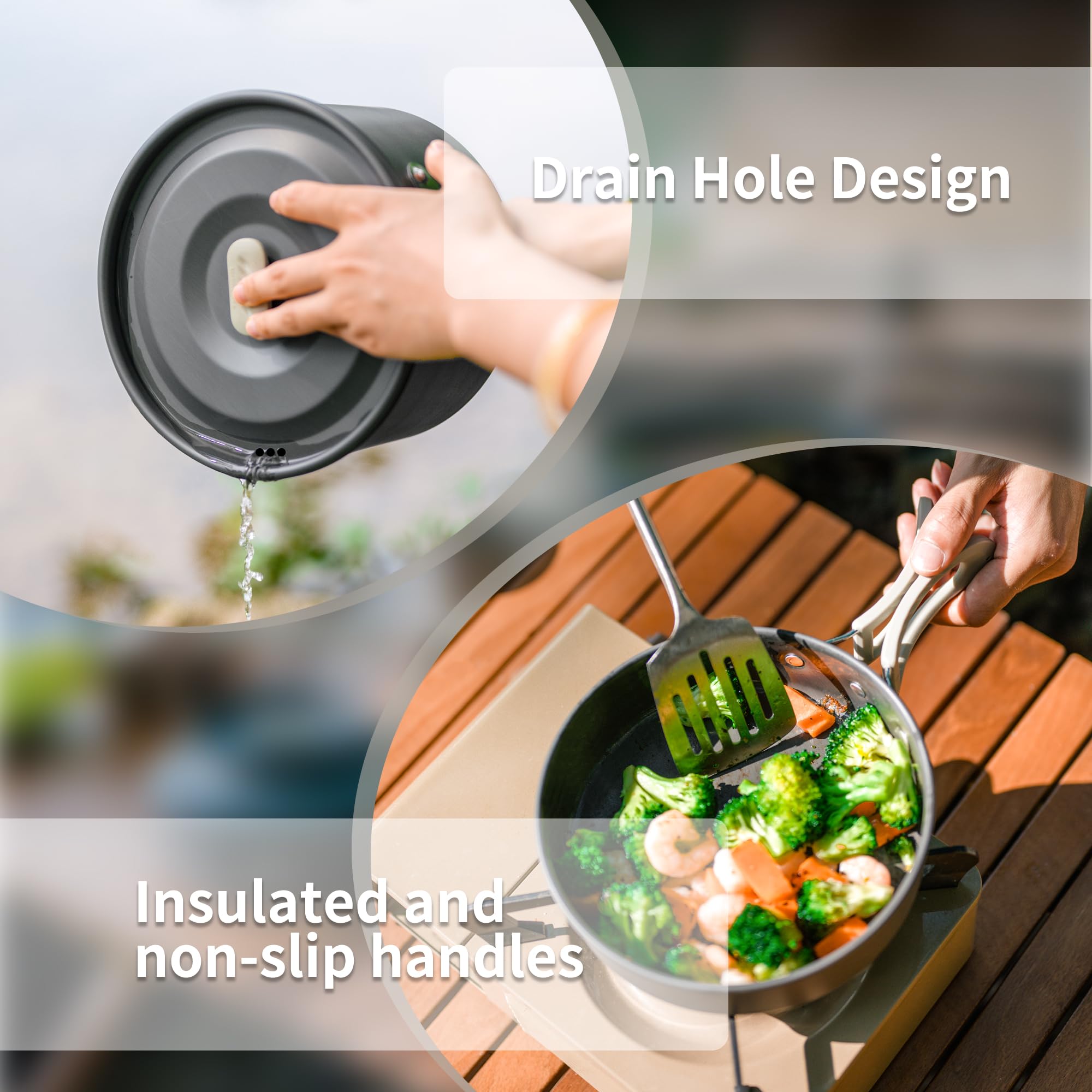 Naturehike Camping Soup Pot Co - Camping Cooking Set Large ulasan dan harga