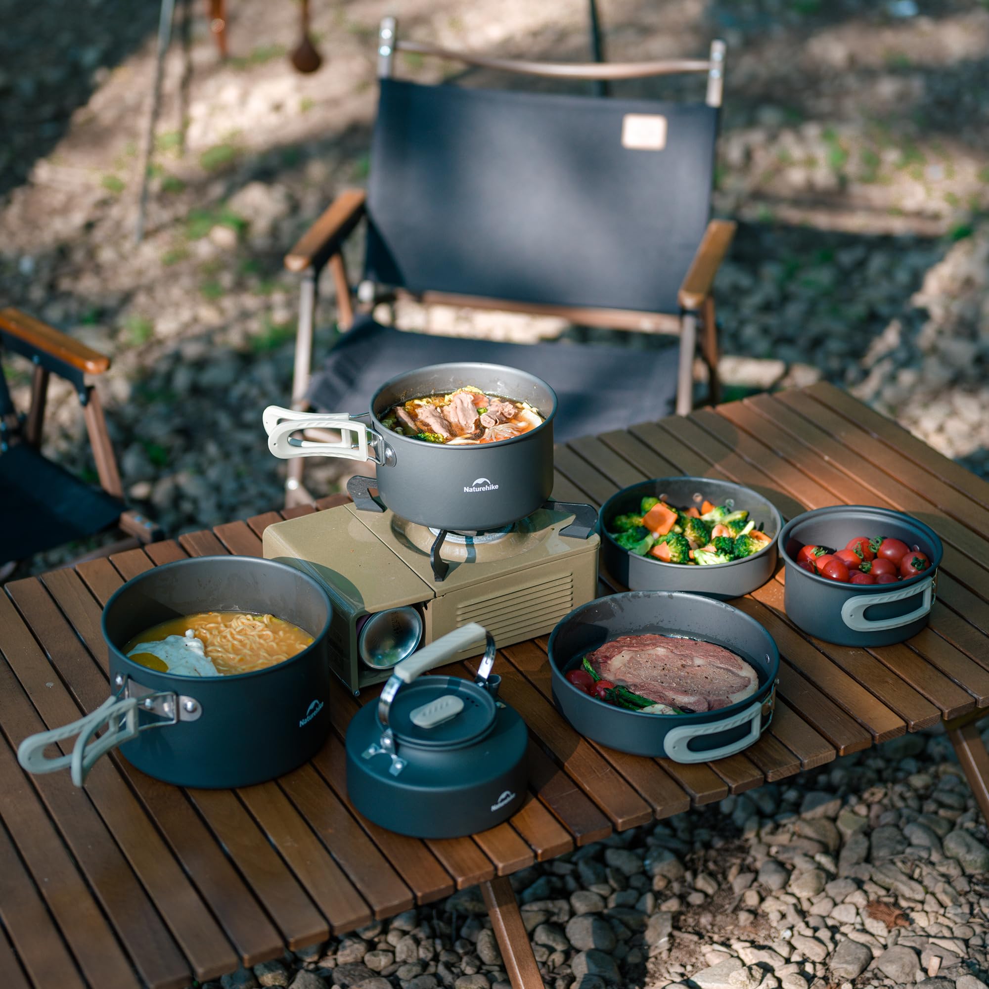 Naturehike Camping Soup Pot Co - Camping Cooking Set Large ulasan dan harga