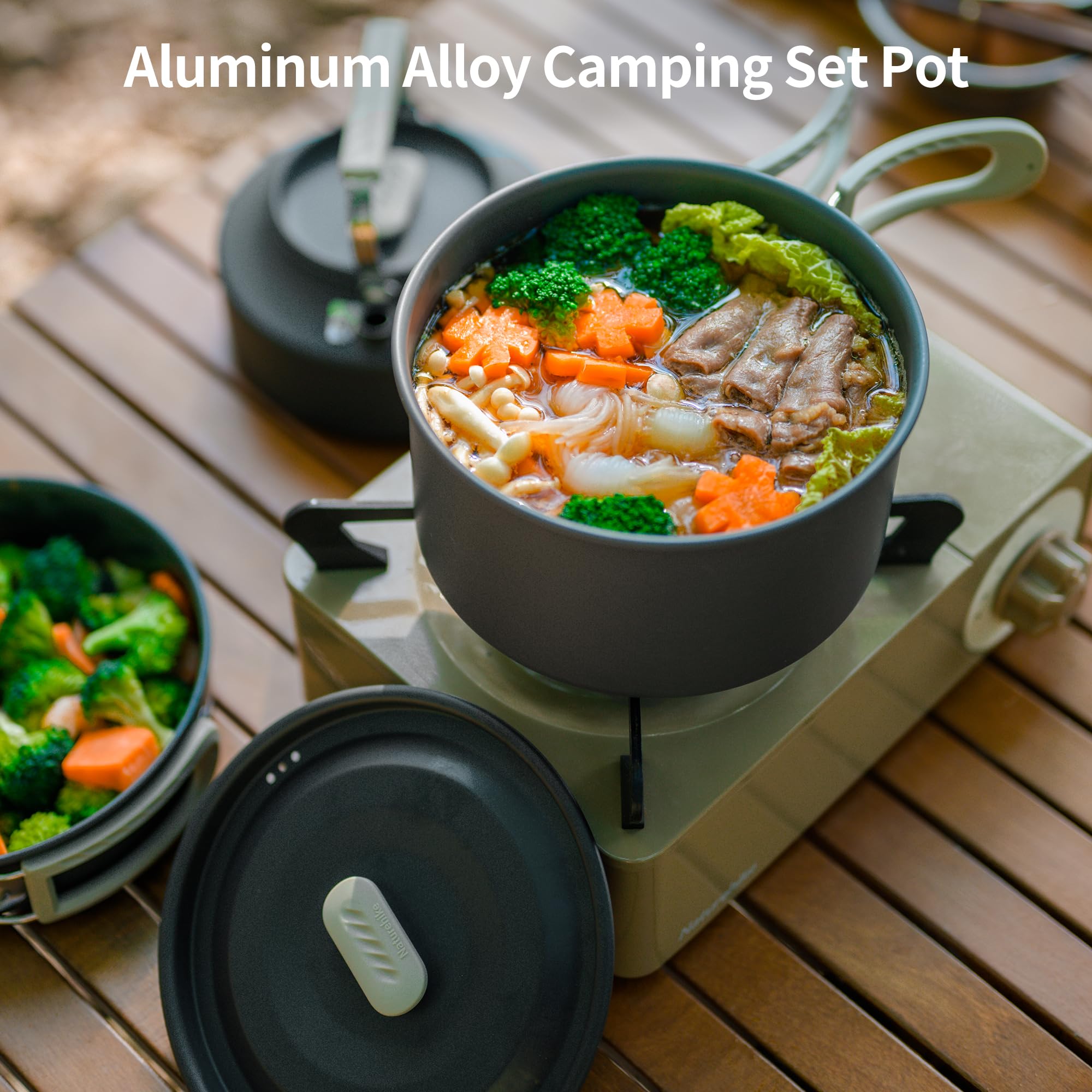 Naturehike Camping Soup Pot Co - Camping Cooking Set Large ulasan dan harga