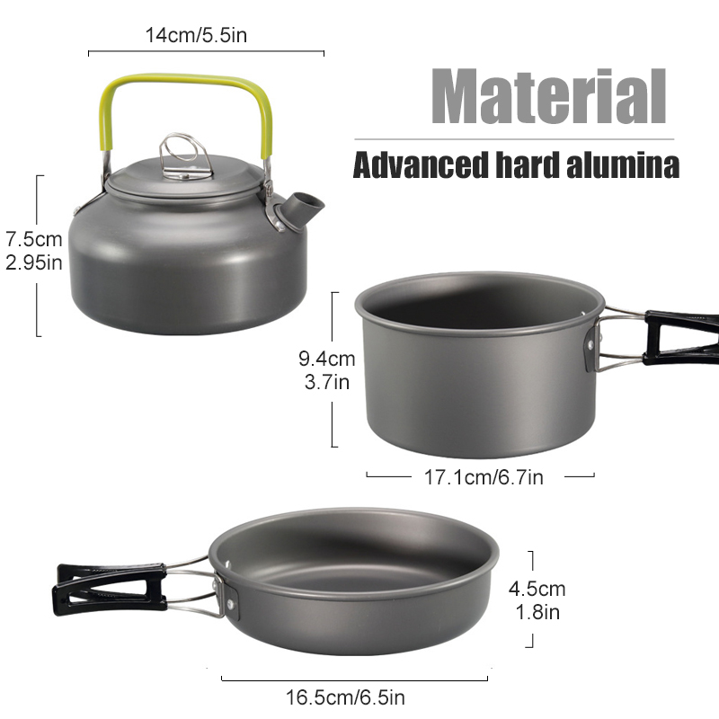 WESTTUNE Camping Cookware Kit  - Camping Cooking Set Large ulasan dan harga