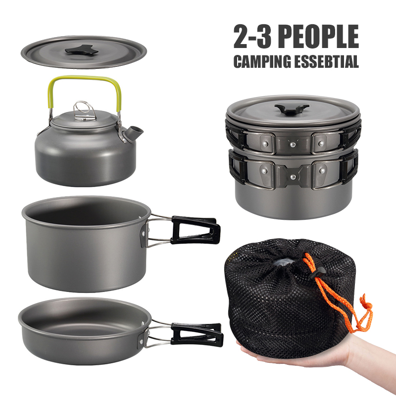 WESTTUNE Camping Cookware Kit  - Camping Cooking Set Large ulasan dan harga