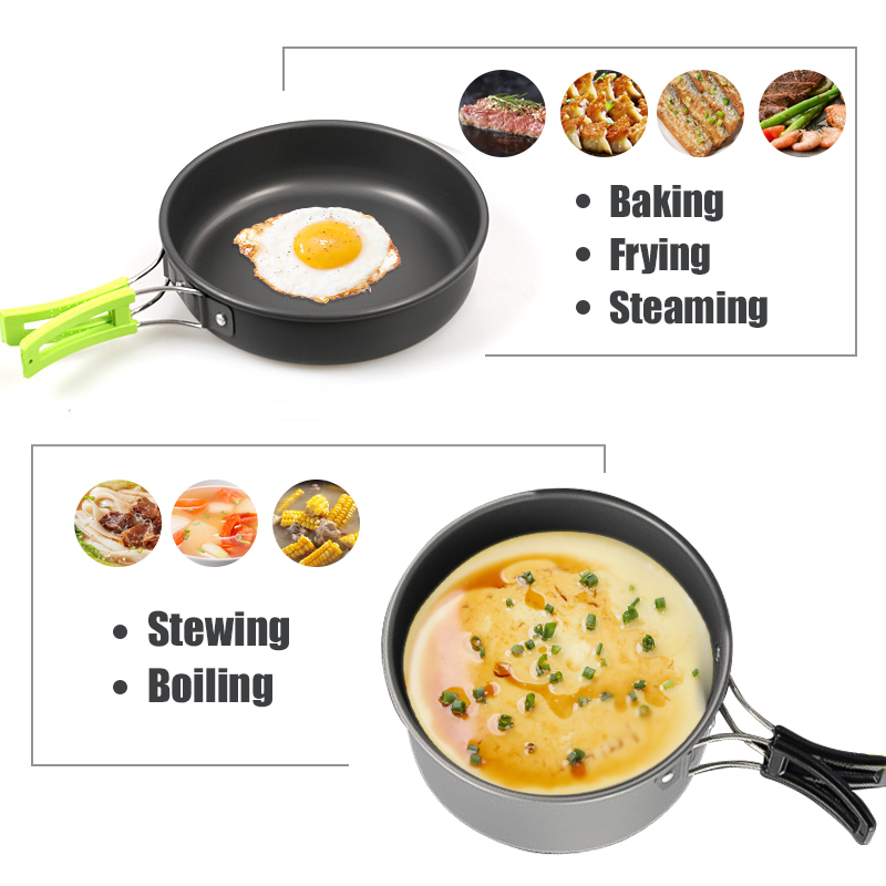WESTTUNE Camping Cookware Kit  - Camping Cooking Set Large ulasan dan harga