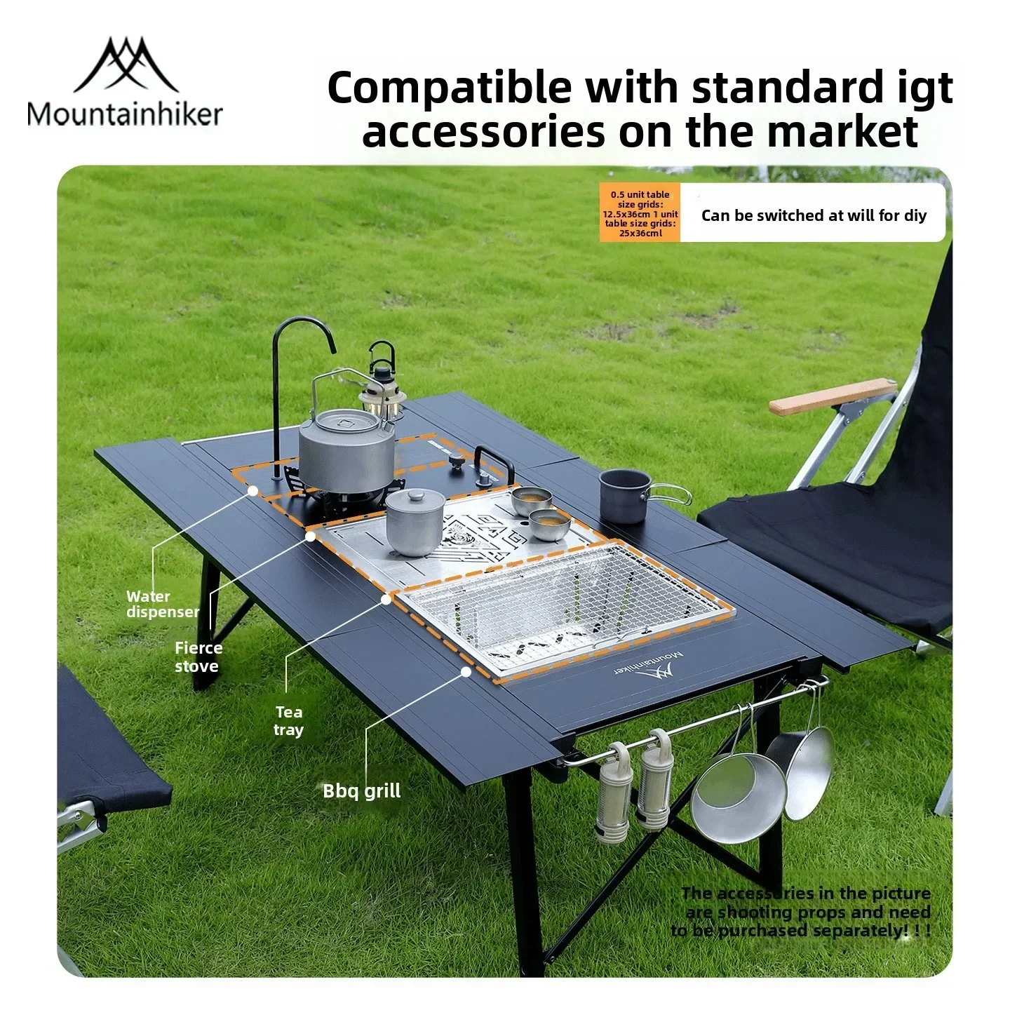 Folding IGT Camping Lift Table - Camping Cooking Options ulasan dan harga