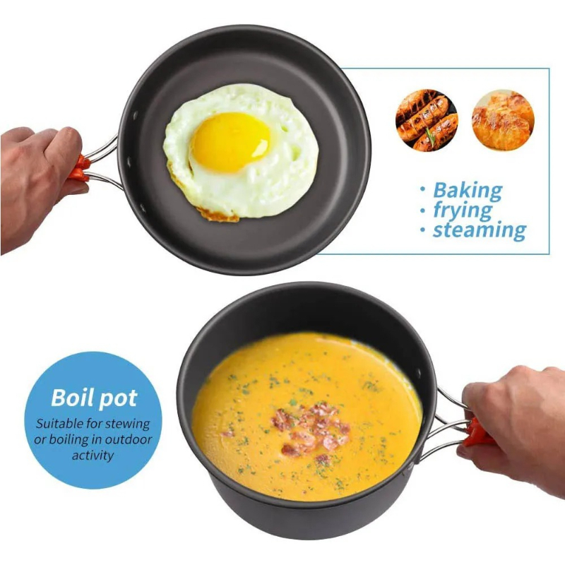 Camping Cooking Set, Outdoor K - Camping Cooking Rice ulasan dan harga
