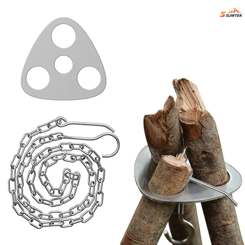 Stainless Steel Portable Campi - Camping Cooking Hanger ulasan dan harga