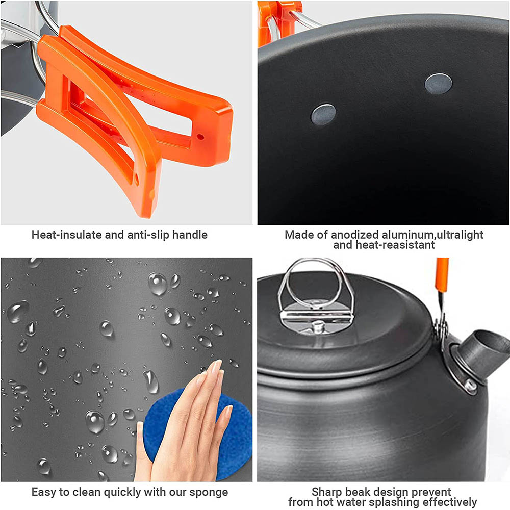 1pcs/1set Camping Cookware Kit - Camping Cooking Rice ulasan dan harga