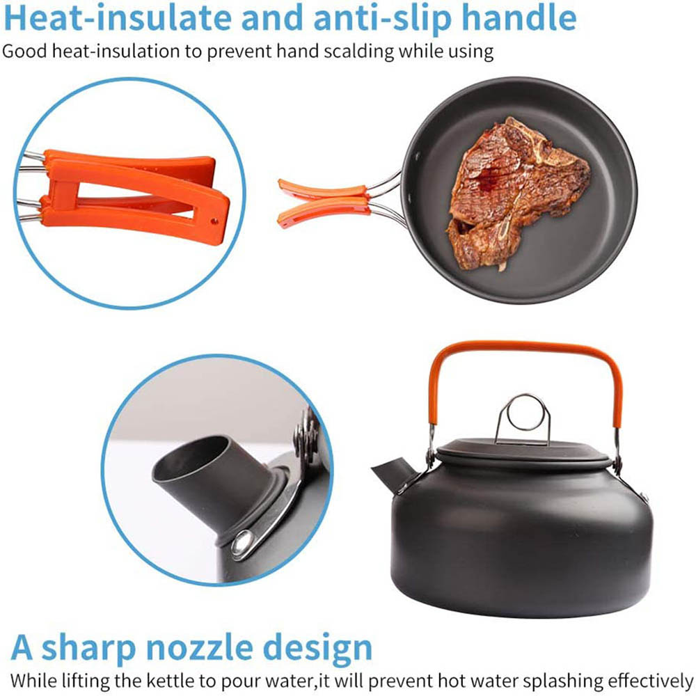 1pcs/1set Camping Cookware Kit - Camping Cooking Rice ulasan dan harga