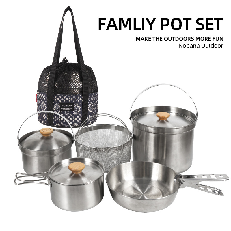NOBANA Newest Outdoor Stainles - Camping Cooking Rice ulasan dan harga
