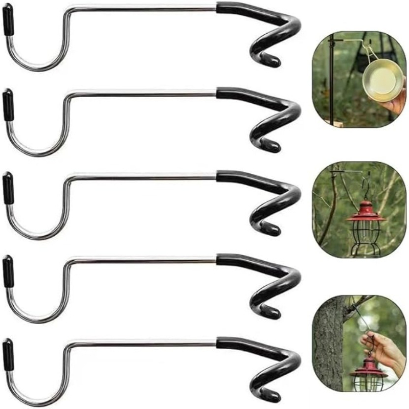 1-10PCS Camping Tent S Hook St - Camping Cooking Hanger ulasan dan harga