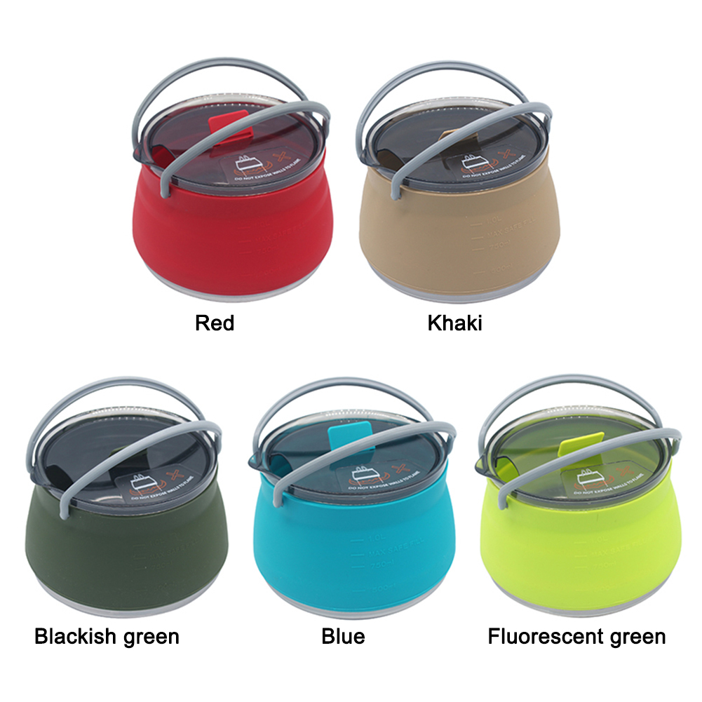Outdoor Silicone Kettle  1L Ca - Camping Cooking Options ulasan dan harga