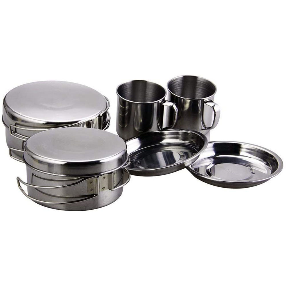 8Pcs Camping Cookware Set Kitc - Camping Cooking Set Large ulasan dan harga
