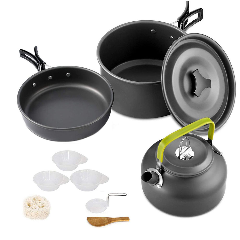 Camping Cookware Set Aluminum  - Camping Cooking Set Large ulasan dan harga