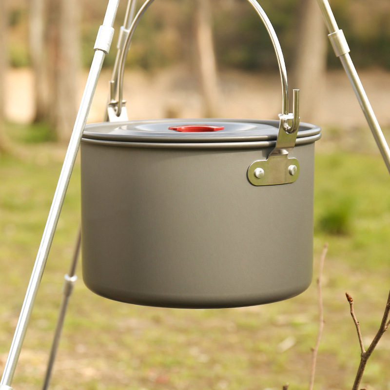 4L Camping Hanging Pots Campin - Camping Cooking Pot Tripod ulasan dan harga