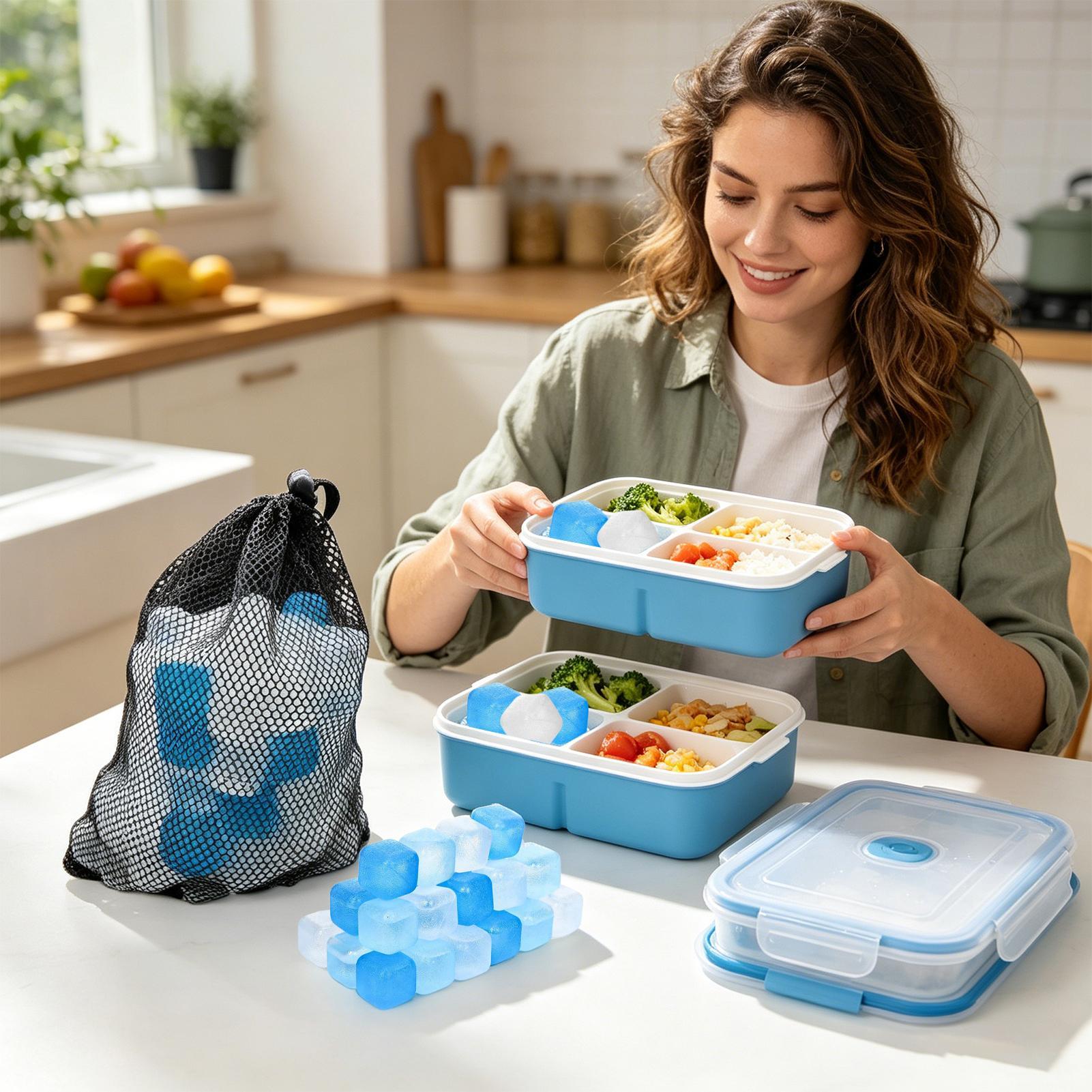 100 Pack Reusable Ice Cubes BP - Camping Cooking Utensils ulasan dan harga