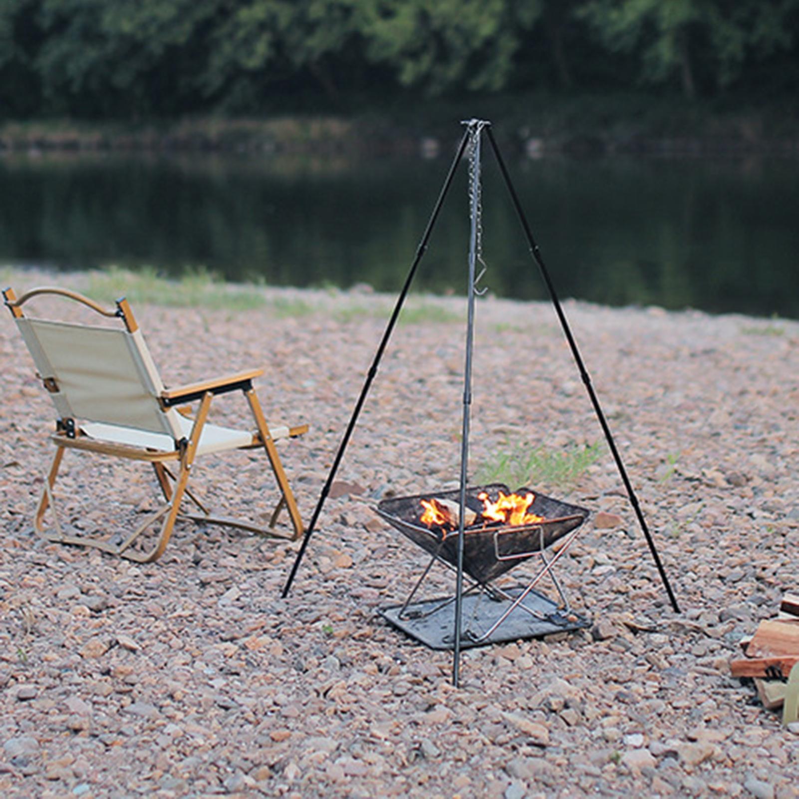 Outdoor Large Bonfire Tripod P - Camping Cooking Pot Tripod ulasan dan harga
