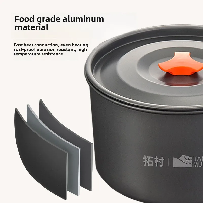 Camping Cookware Set Outdoor C - Camping Cooking Rice ulasan dan harga