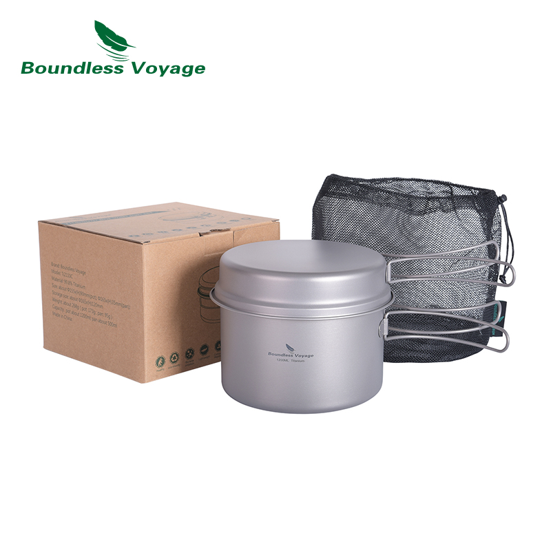 Boundless Voyage Titanium Pot  - Camping Cooking Set Large ulasan dan harga