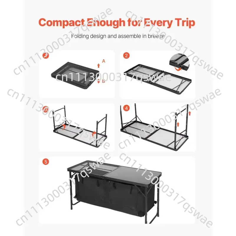 Adjustable Height Camping Kitc - Camping Cooking Options ulasan dan harga