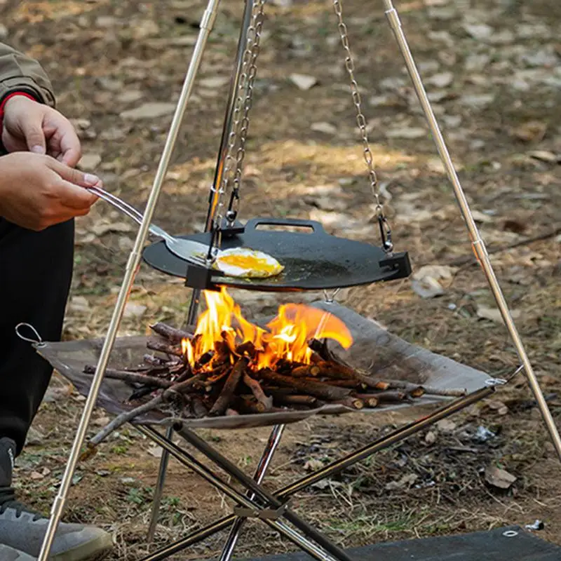 Aluminum Camping Bonfire Tripo - Camping Cooking Pot Tripod ulasan dan harga
