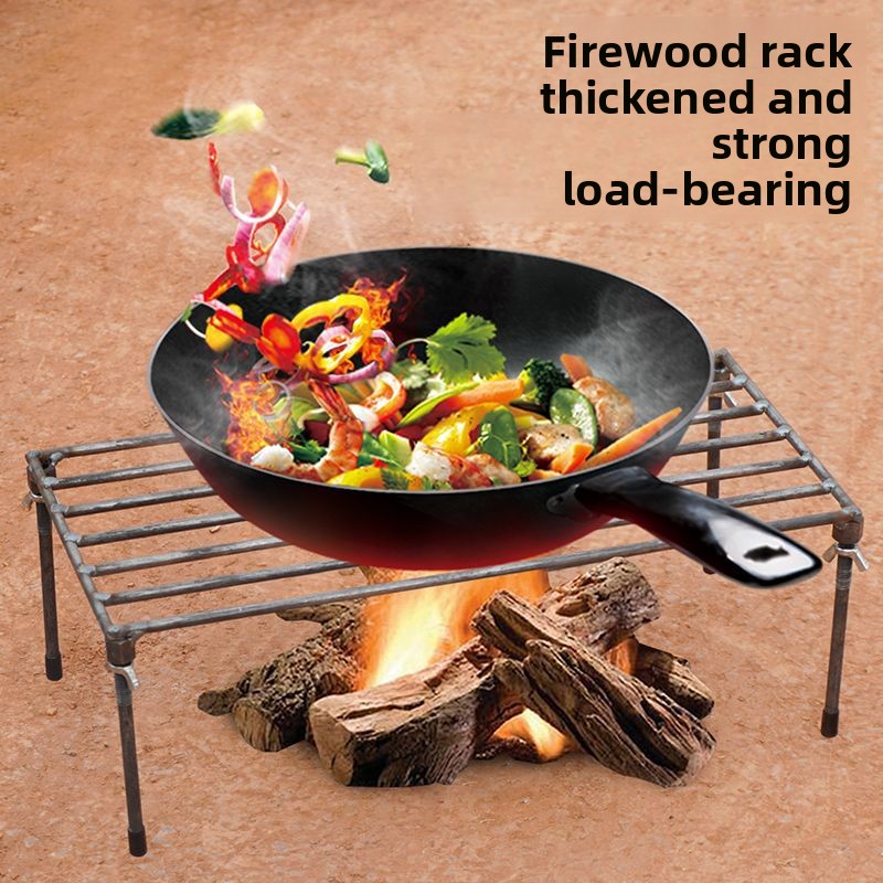 Steel Tripod Pot Stand Outdoor - Camping Cooking Pot Tripod ulasan dan harga