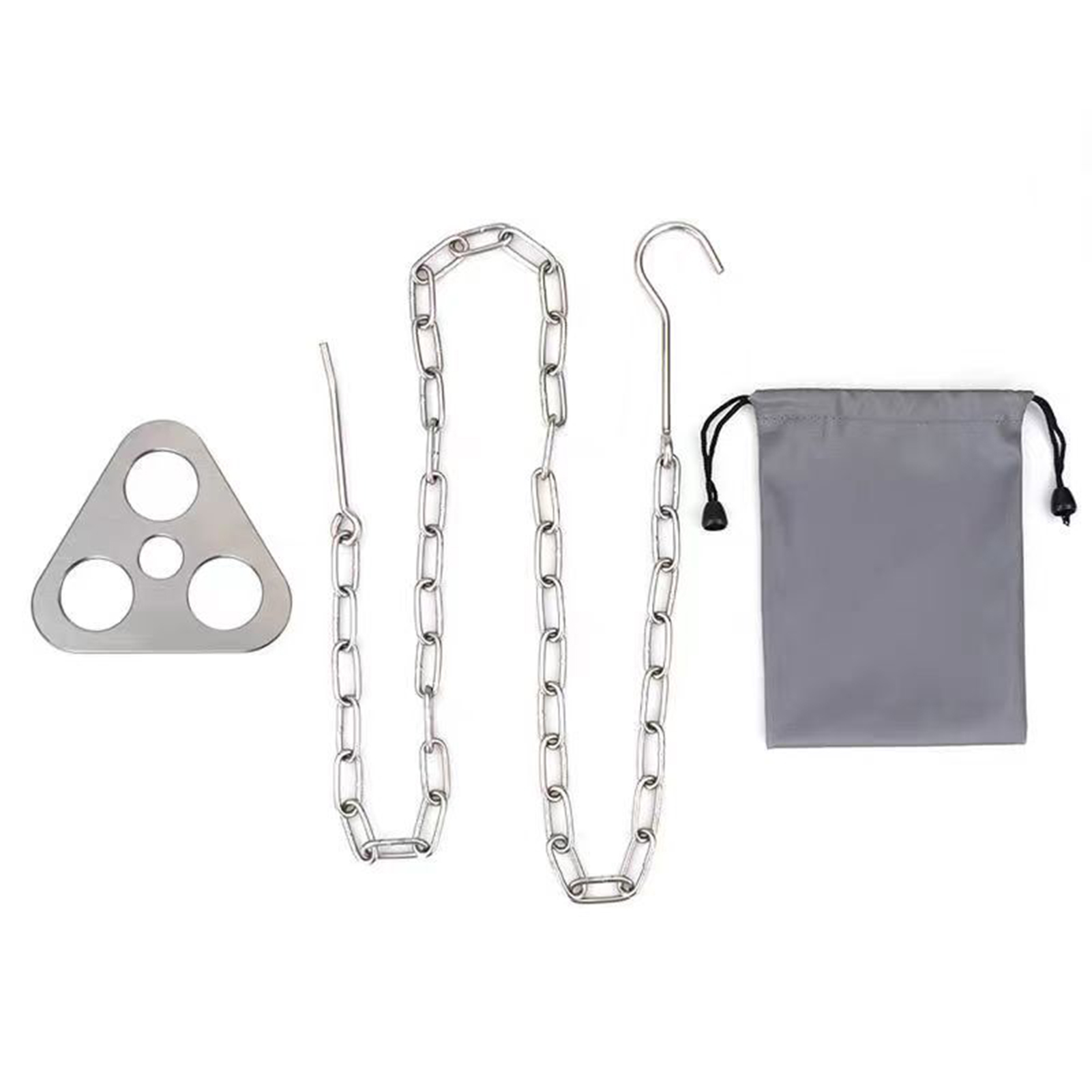 1pc Camping Tripod Iron Materi - Camping Cooking Pot Tripod ulasan dan harga