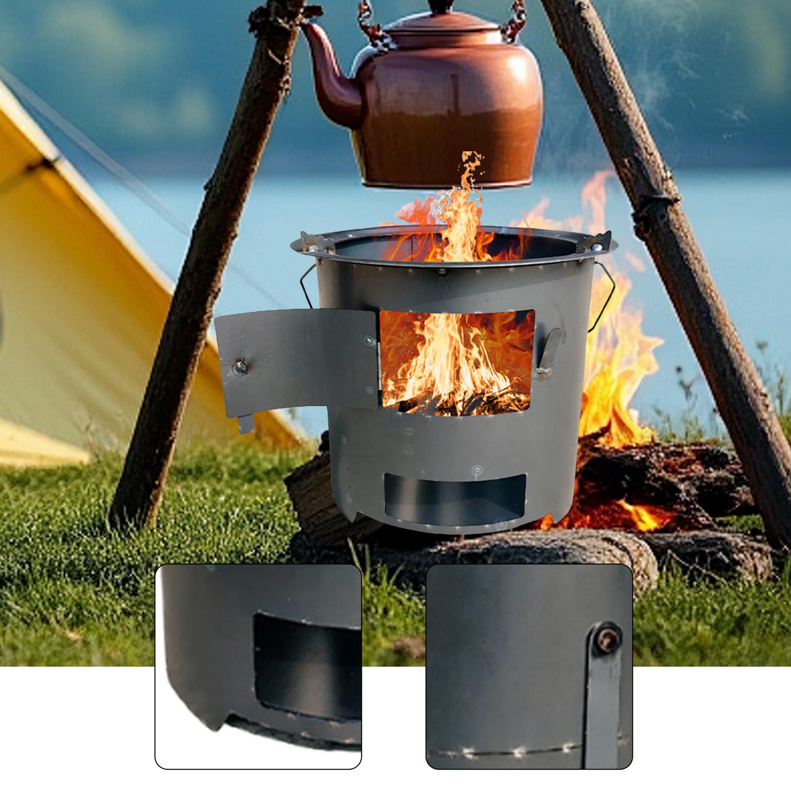 Wood Furnace Indoor Multipurpo - Camping Cooking Over Fire ulasan dan harga