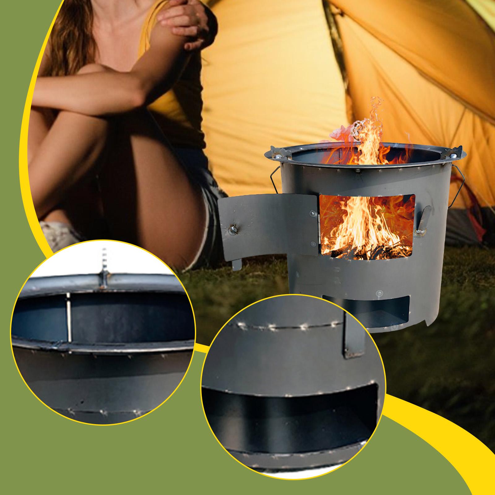 Wood Furnace Indoor Multipurpo - Camping Cooking Over Fire ulasan dan harga